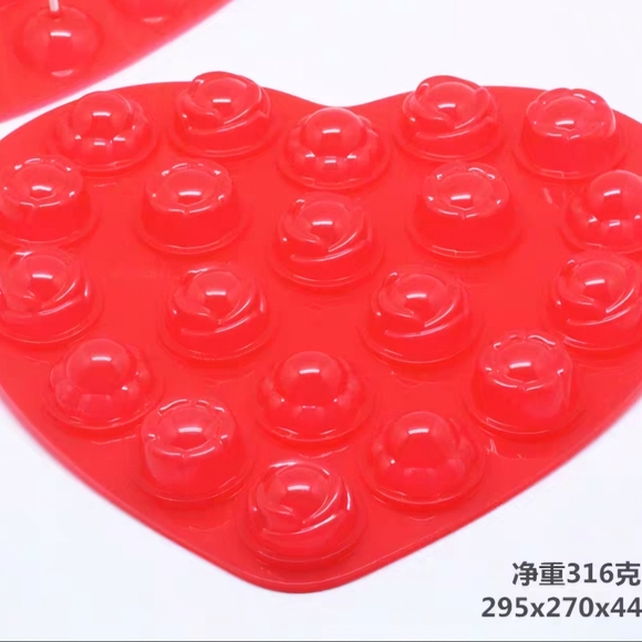 20 holes Lollipop mold cake pops chocolate candy silicone maker baking tool - Picture 2 of 4